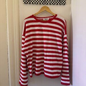 Destinia Striped Top in Red